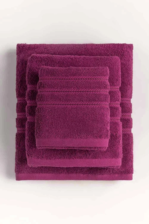 Raspberry Combed Towel Viscose