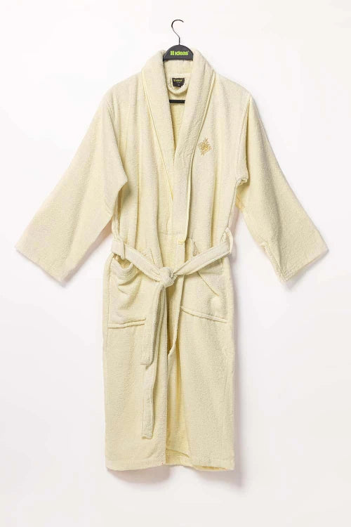 AW24 Cream Velour Bathrobe