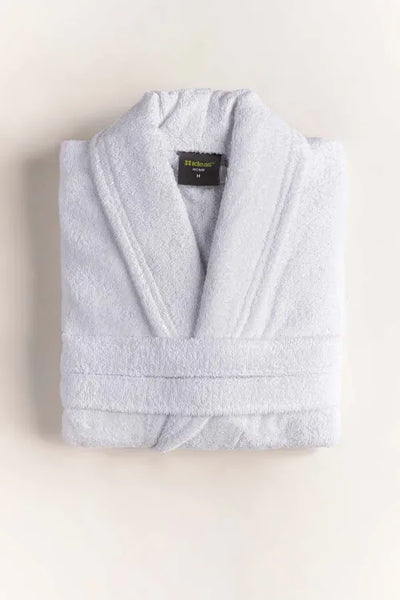 AW24 White Combed Bathrobe