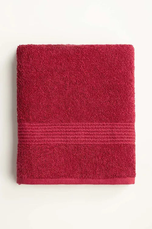 Fuchsia Dyed Bath Towel