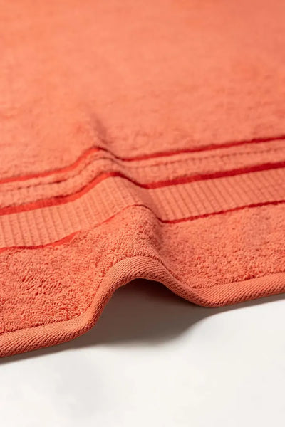 Orange Dyed Bath Towel